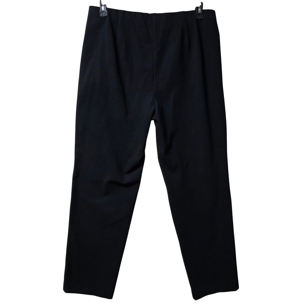 J. Jill Ponte Slim Leg Pants‎ Black Pull On Trousers Womens Large L RN 97641